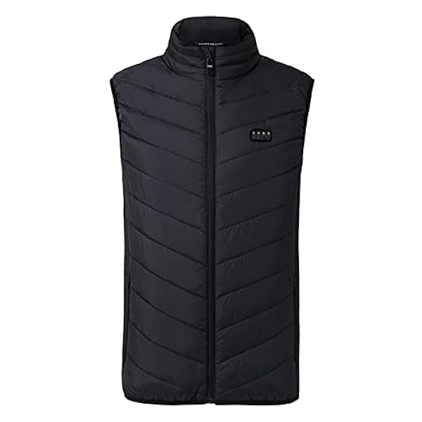 Verwarmd herenvest met powerbankfleece, warm verwarmd vest Verwarmd vest 3 instelbare warmteniveaus Verwarmend vest Power Bank Elektrisch jack Verwarmingsjack voor skiën en jagen